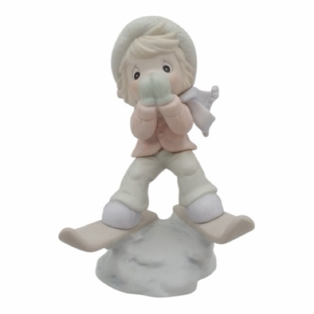 PRECIOUS MOMENTS FIGURINE-“IT'S SO UPLIFTING TO HAVE A FRIEND LIKE YOU” FIGURINE